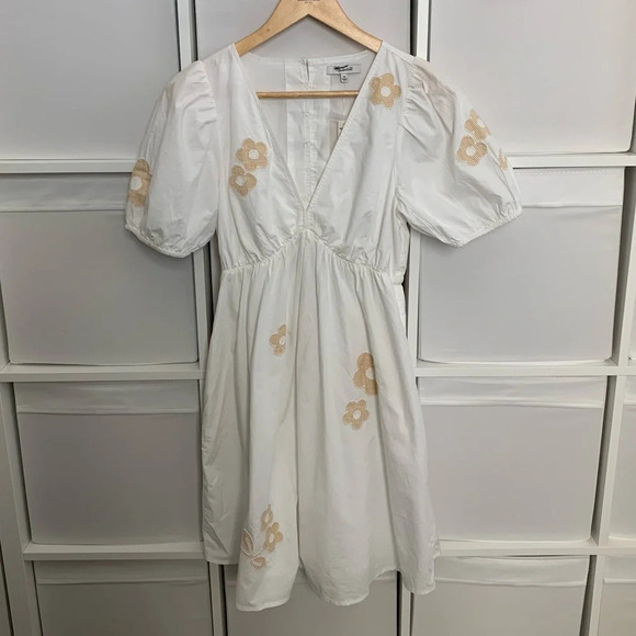 Madewell Annamarie Floral Embroidered Mini Dress - Picture 5 of 6